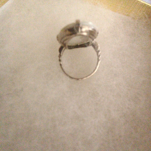 Sterling Silver Vintage Cameo Courting Couple Ring Size 6 - Picture 7 of 10